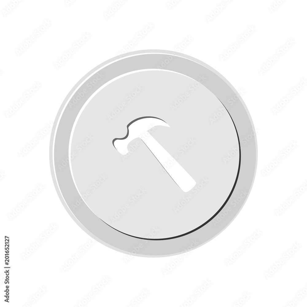 Hammer icon. Vector Illustration Hammer icon. Vector Illustration