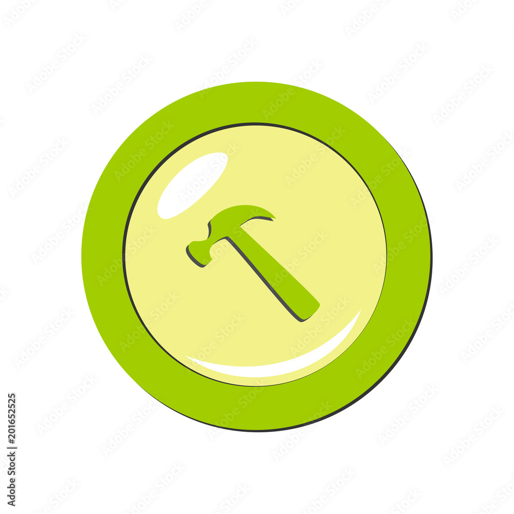 Hammer icon. Vector Illustration Hammer icon. Vector Illustration