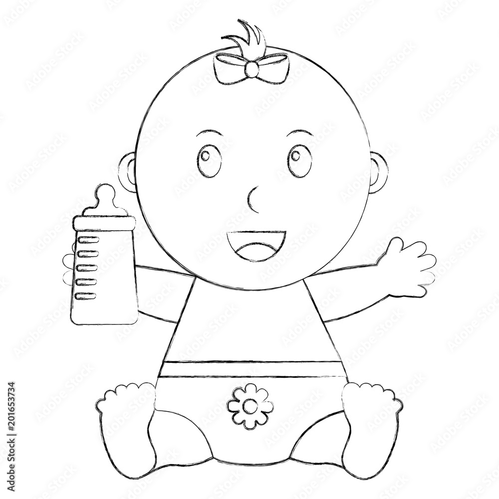 Baby girl sketch deals