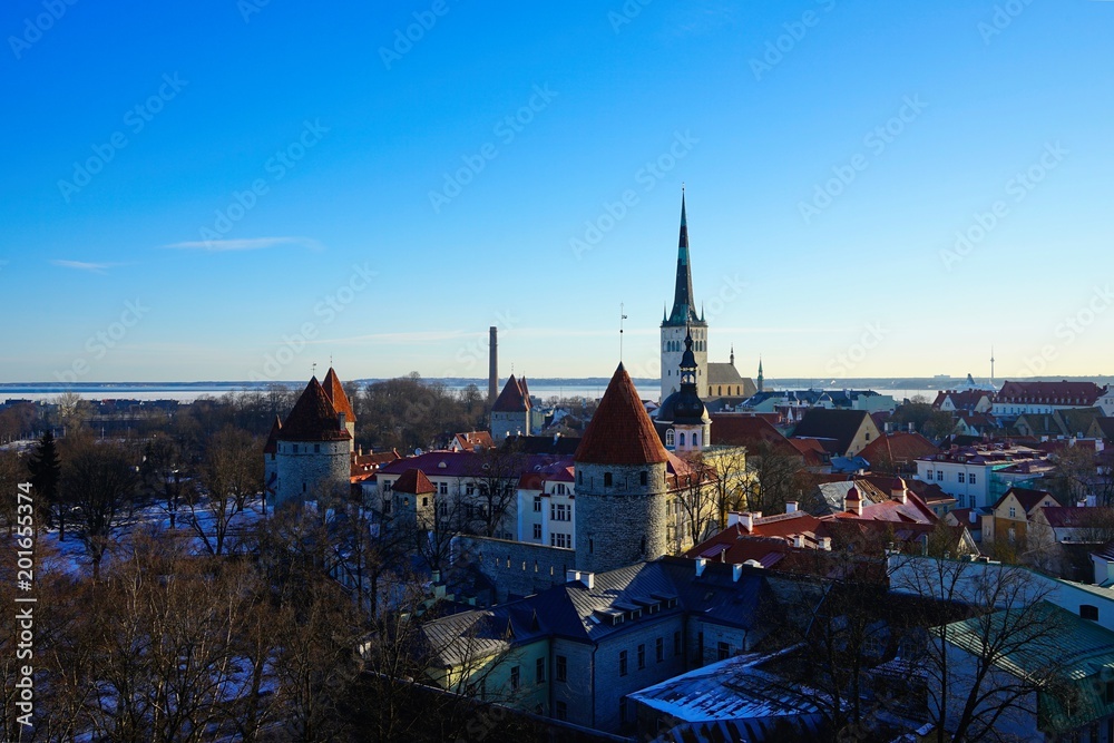 View of City Tallinn Estonia