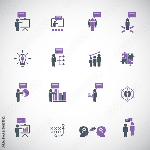 training icon set