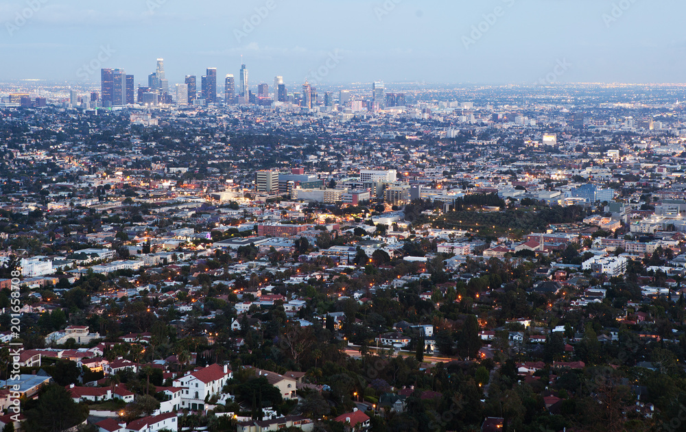 Obraz premium Los Angeles skyline.