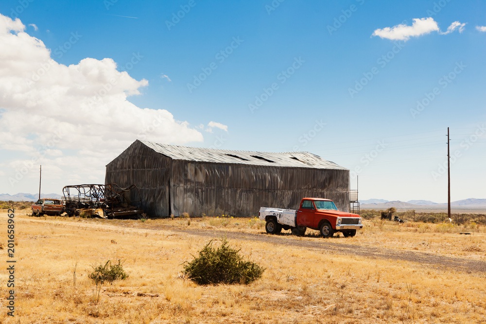 Abandoned old car in the desert of Nevada. Abandoned old car in the desert of Nevada.