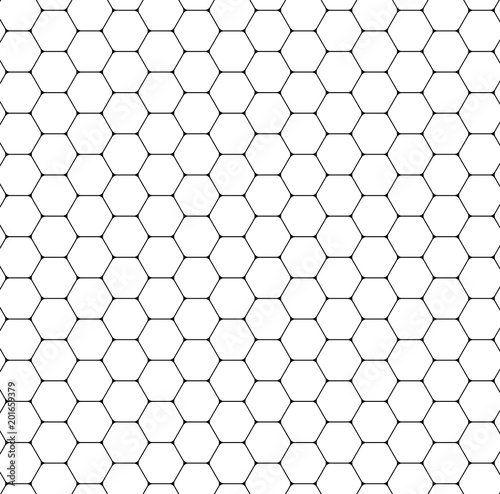 Fototapeta Naklejka Na Ścianę i Meble -  Seamless Background_Honeycomb Structure #Vector Graphics