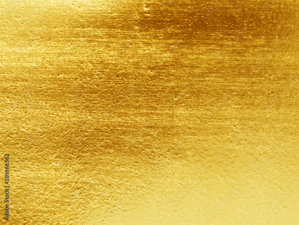 Naklejka premium Shiny yellow leaf gold foil texture
