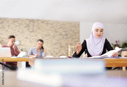 Muslim woman in traditional...