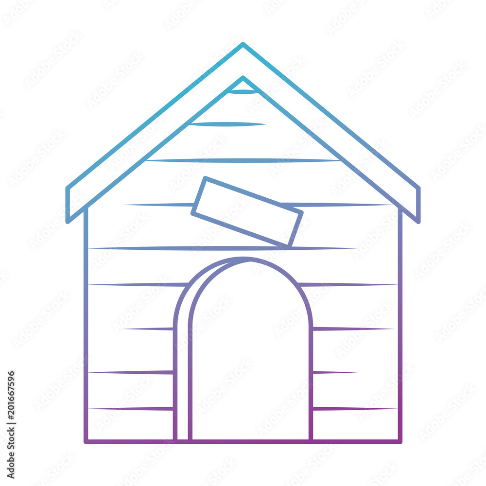 wooden house pet icon vector illustration design wooden house pet icon vector illustration design