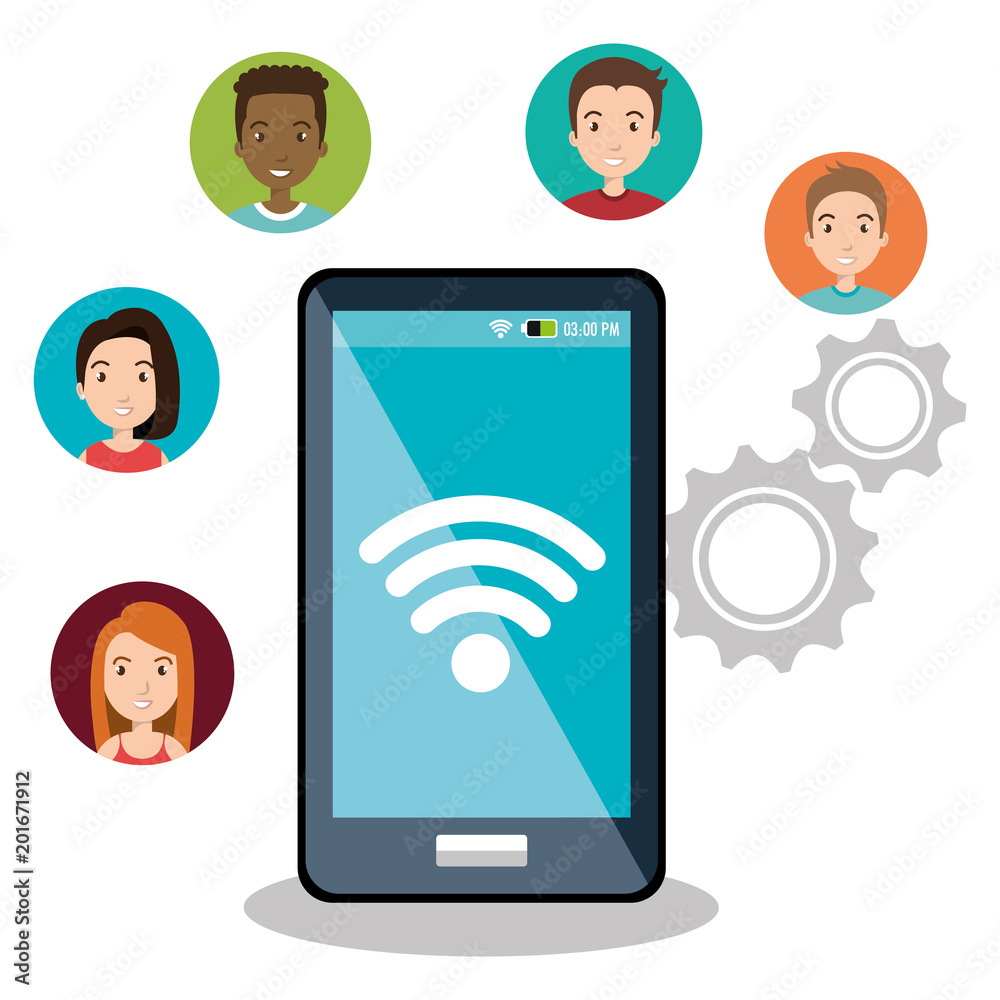 smartphone with social network icons vector illustration design smartphone with social network icons vector illustration design