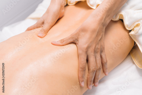 Back massage for spine and relaxation