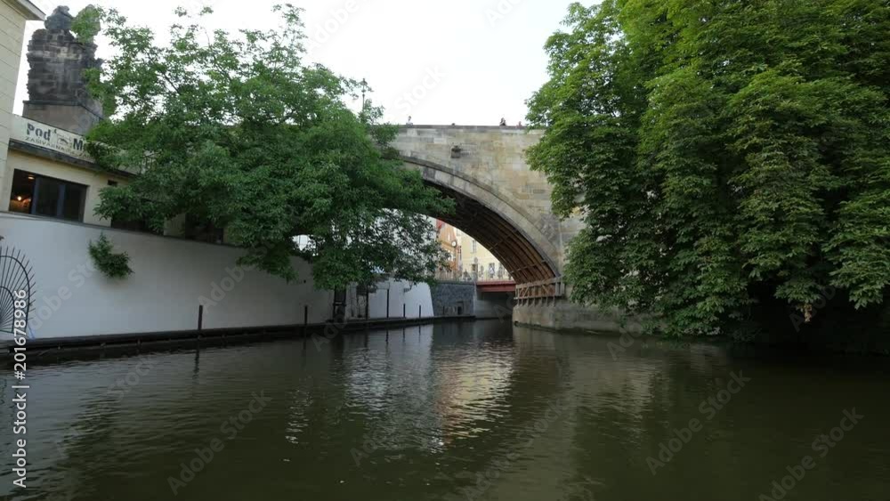 Charles Bride over a water channel