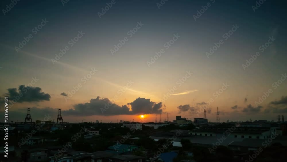 Time lapse view of city skyline at sunrise
Time lapse view of city skyline at sunrise