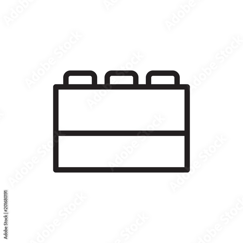 block game outline vector icon. Modern simple isolated sign. Pixel perfect vector illustration for logo, website, mobile app and other designs