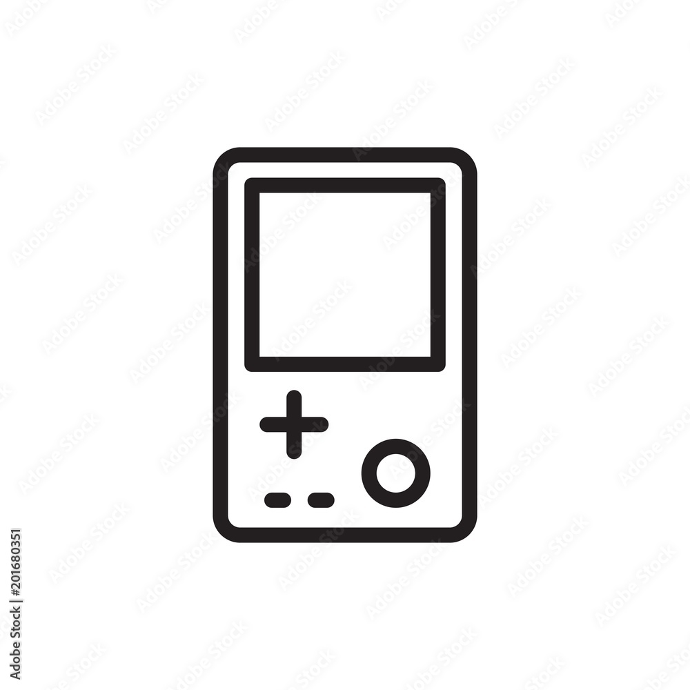 toy video game outline vector icon. Modern simple isolated sign. Pixel perfect vector illustration for logo, website, mobile app and other designs toy video game outline vector icon. Modern simple isolated sign. Pixel perfect vector illustration for logo, website, mobile app and other designs
