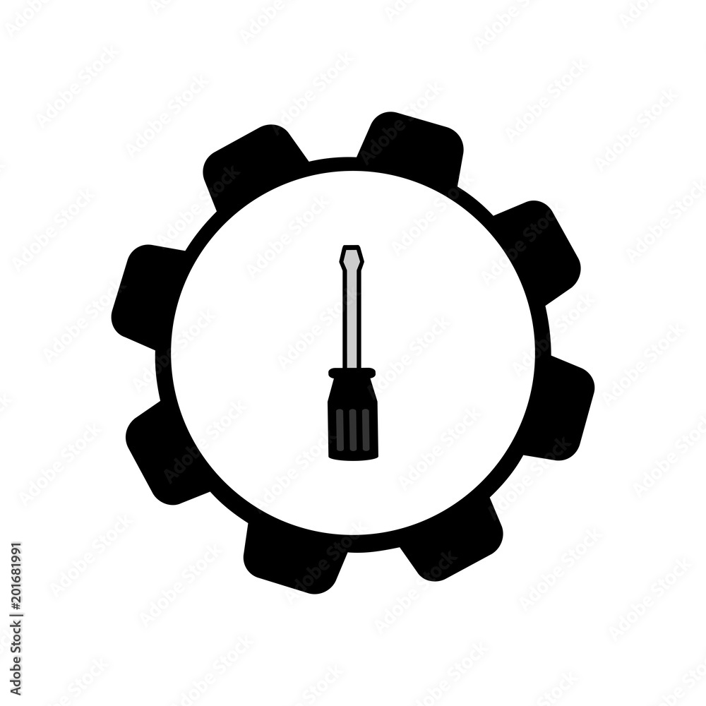 Screwdriver icon. Vector Illustration Screwdriver icon. Vector Illustration