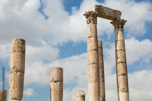 The Temple of Hercules in the Citadel of Amman, Jordan.