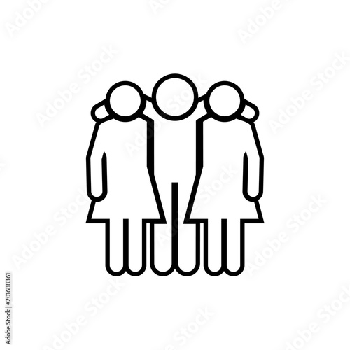 Friends vector icon