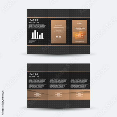 Brochure design, brochure template, creative tri-fold, trend brochure