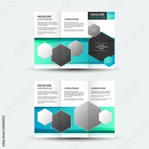 Brochure design, brochure template, creative tri-fold, trend brochure