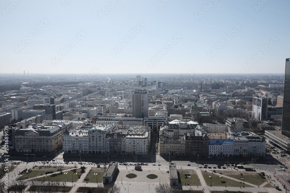  warsaw view from the palace of culture