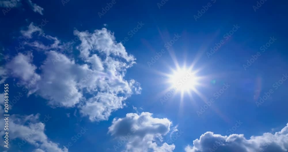 cloud and blue sky time lapse 4K resolution video ,beautiful sun light cloud and blue sky time lapse 4K resolution video ,beautiful sun light