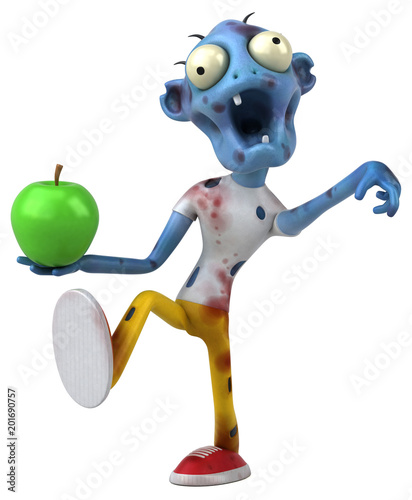 Fun zombie - 3D Illustration