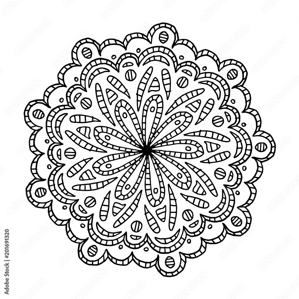 Mandala Ausmalbild Stock Vector | Adobe Stock