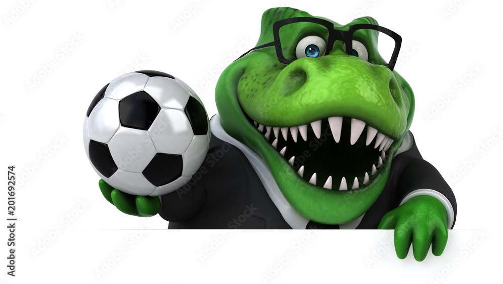 Fototapeta premium Fun Trex - 3D Illustration