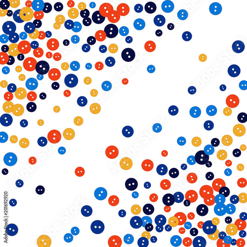 Vector Confetti Background Pattern. Element of design. Colored buttons on a black background