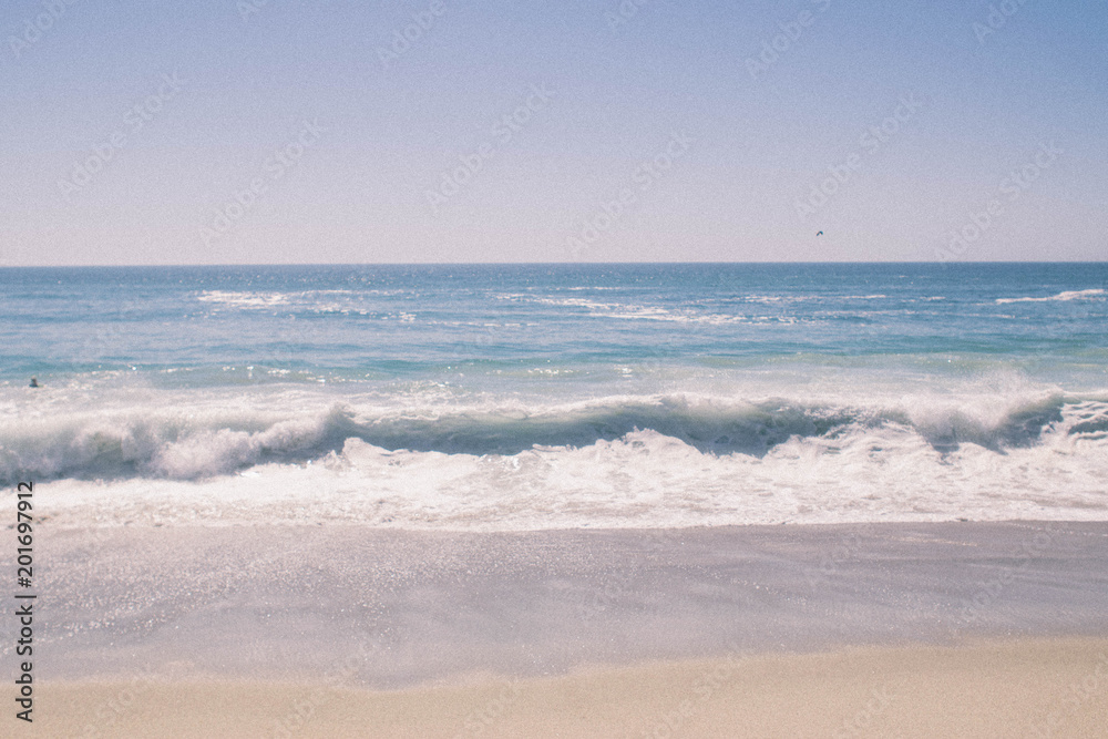 Wave by the seaside. Blue Ocean