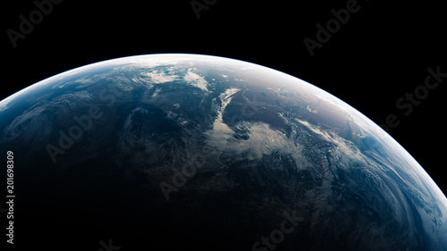 Planète Terre vue depuis l'espace