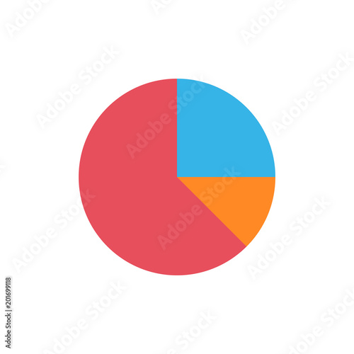 Free Download Pie chart flat icon - GFXLoad