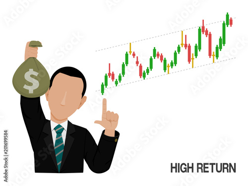 An investor is presenting about high return of stock