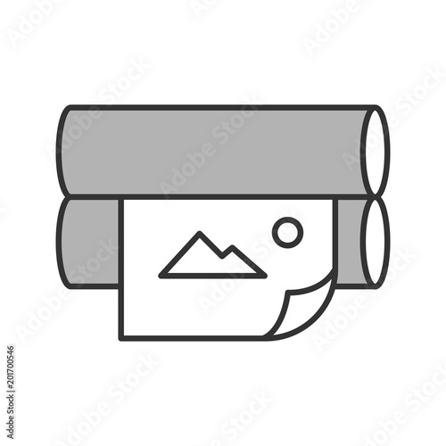 Offset printer color icon