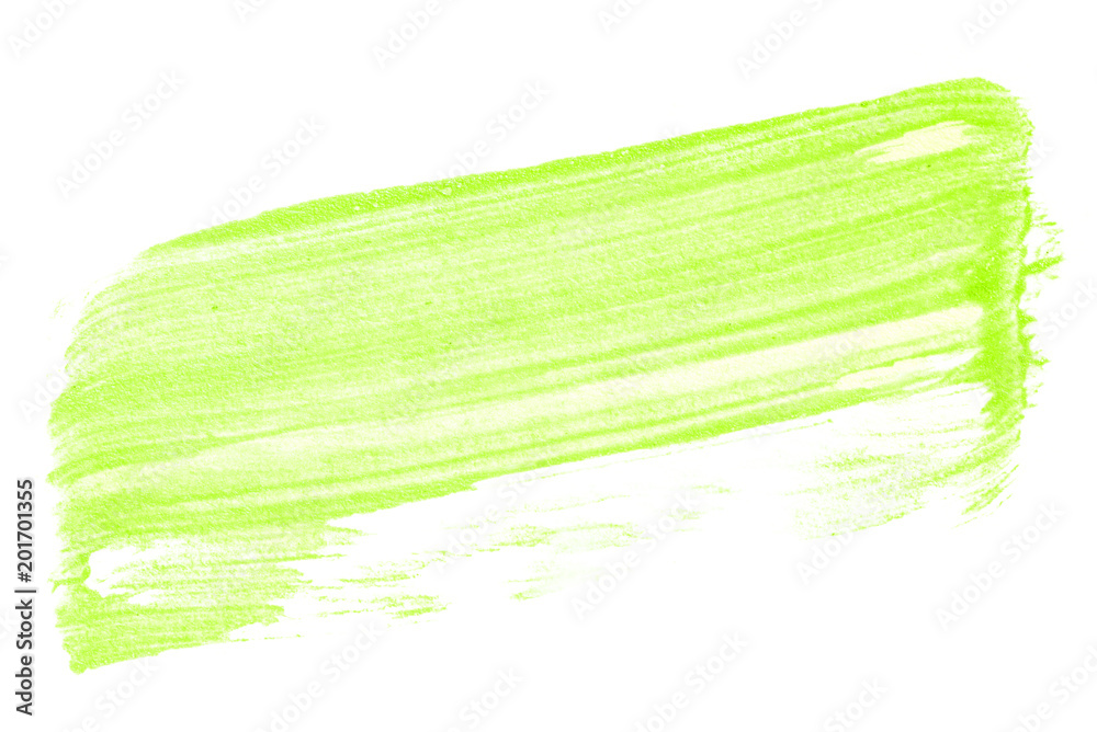 green paint spot. abstract form. on white design element. green paint spot. abstract form. on white design element.