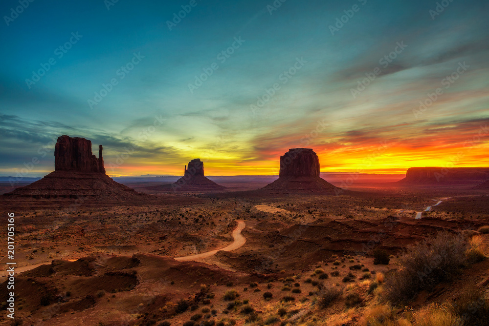 Sunrise over Monument Valley, Arizona, USA Sunrise over Monument Valley, Arizona, USA
