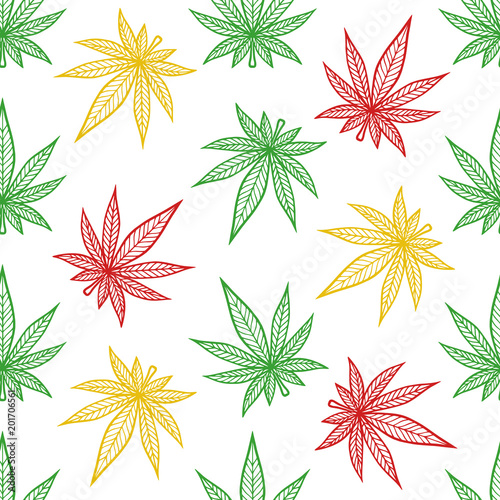 Cannabis pattern © mamamaria