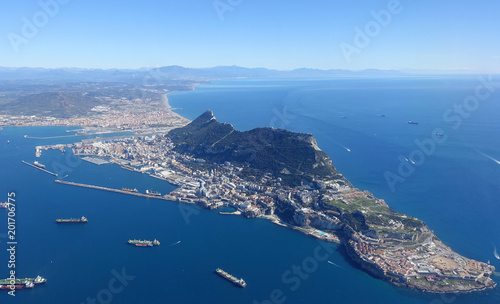 Aerial view of gibraltar photo