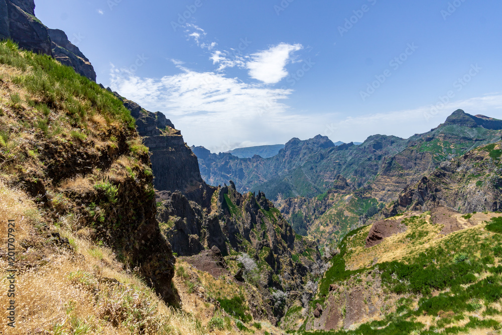 Fototapeta premium Mountains mountaineering blue sky Canyon