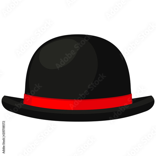 Colorful cartoon bowler hat