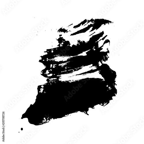 Grunge Ink Dash Texture Print Vector