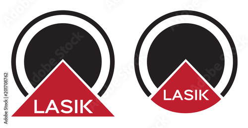 eye lasik icon , logo and vector