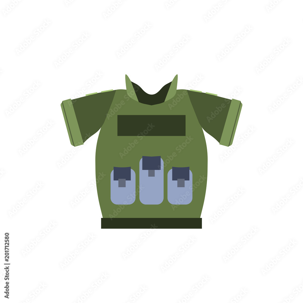 Jacket flak icon vector vest bulletproof illustration. Police uniform equipment protection symbol team. Sign security Jacket flak icon vector vest bulletproof illustration. Police uniform equipment protection symbol team. Sign security
