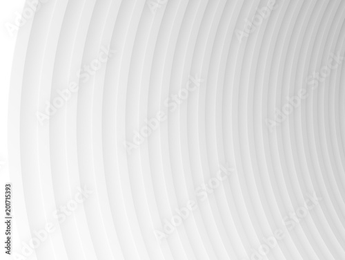 Fototapeta Naklejka Na Ścianę i Meble -  Abstract of white curved architectural pattern background,Concept of future modern design architecture,3d rendering	