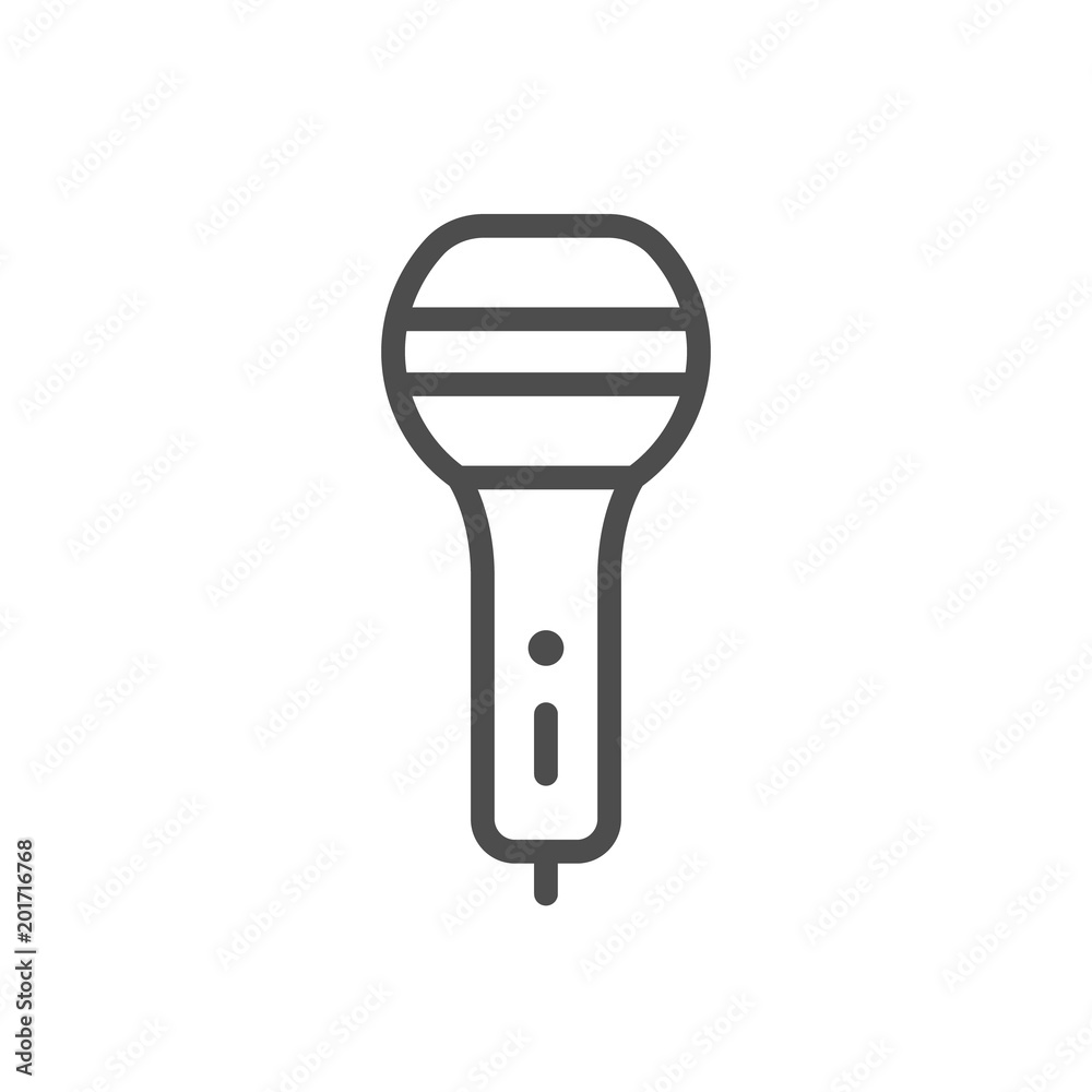 Fototapeta premium Microphone line icon