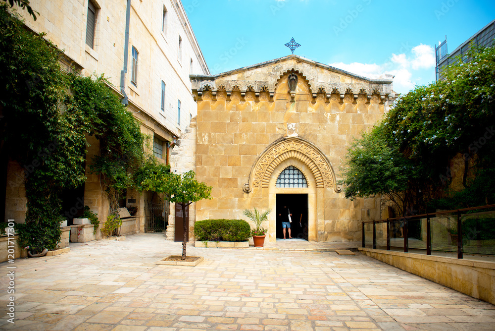 church of the condemnation jerusalem, old city street