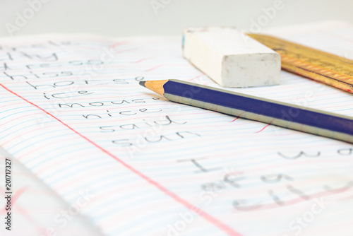English Spelling Test and Stationary