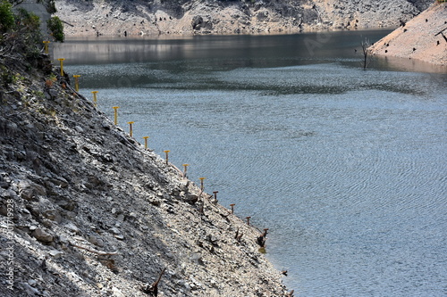 Tooma Reservior is a major ungated concrete embankment dam across the Tooma River in the Snowy Mountain. The dam's main purpose is for the generation of hydro-power. photo