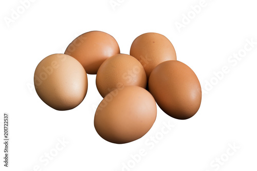 eggs isolated on white background 