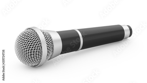 3d rendering microphone isolated