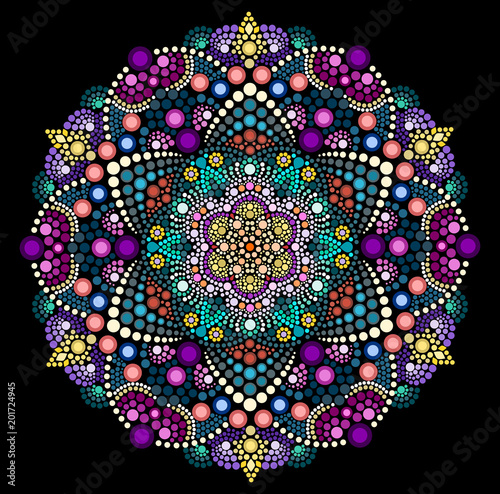 Dot painting meets mandala 2 18. Aboriginal style of dot painting and power of mandala